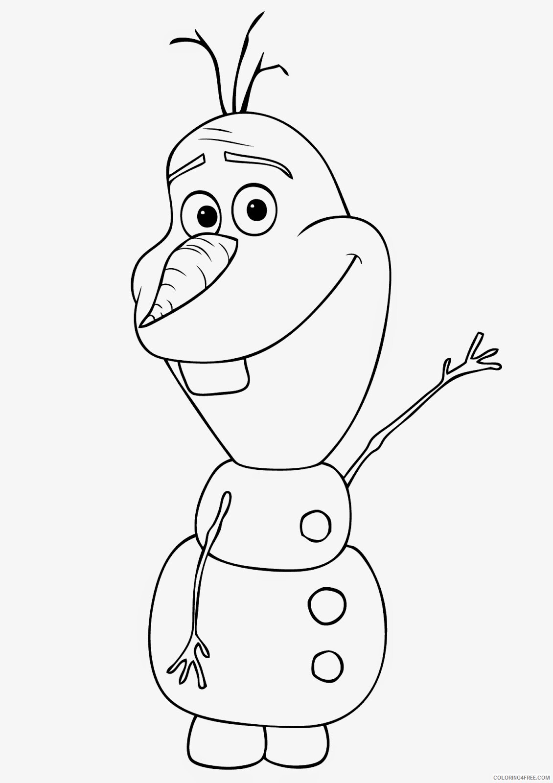 Olaf Coloring Pages TV Film Olaf Printable 2020 05645 Coloring4free