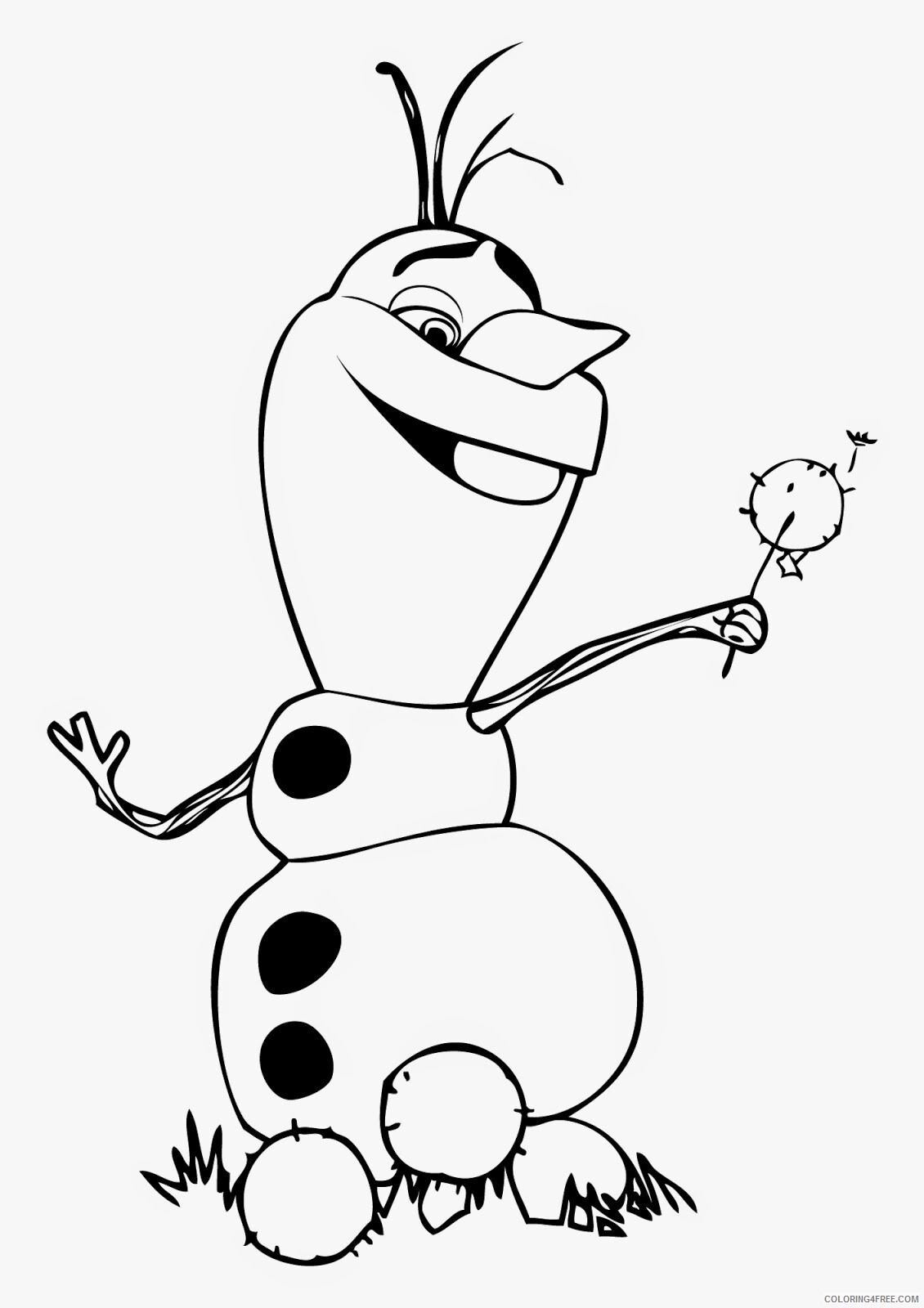 Olaf Coloring Pages TV Film Olaf Printable 2020 05647 Coloring4free
