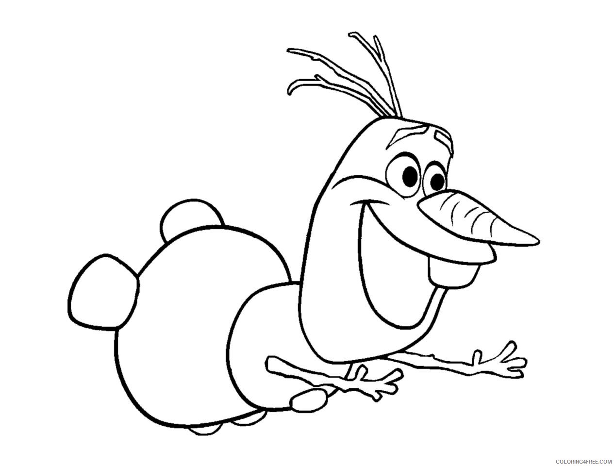 Olaf Coloring Pages TV Film Olaf the Snowman Printable 2020 05650 Coloring4free