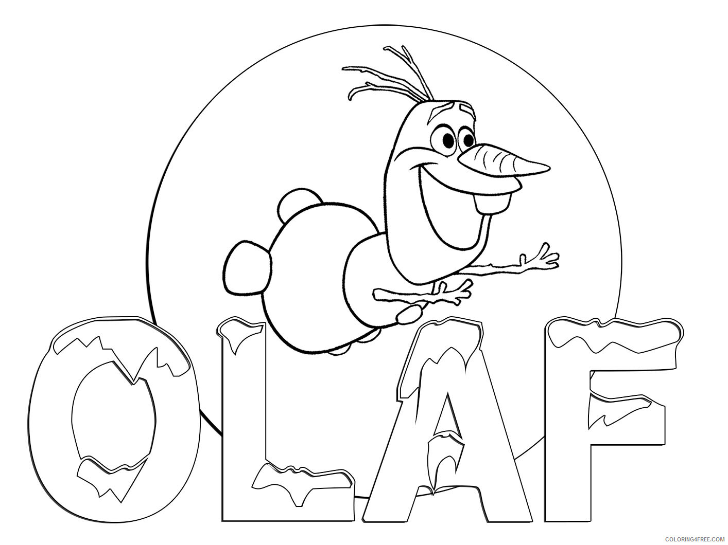 Olaf Coloring Pages TV Film olaf Printable 2020 05639 Coloring4free