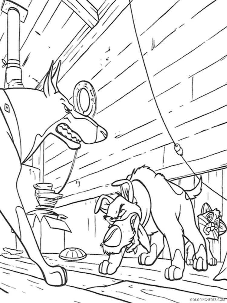 Oliver and Company Coloring Pages TV Film Printable 2020 05662 Coloring4free