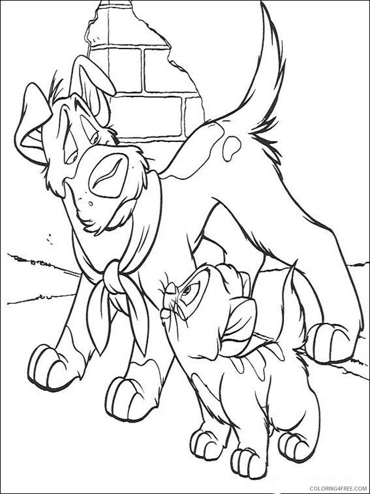 Oliver and Company Coloring Pages TV Film Printable 2020 05667 Coloring4free
