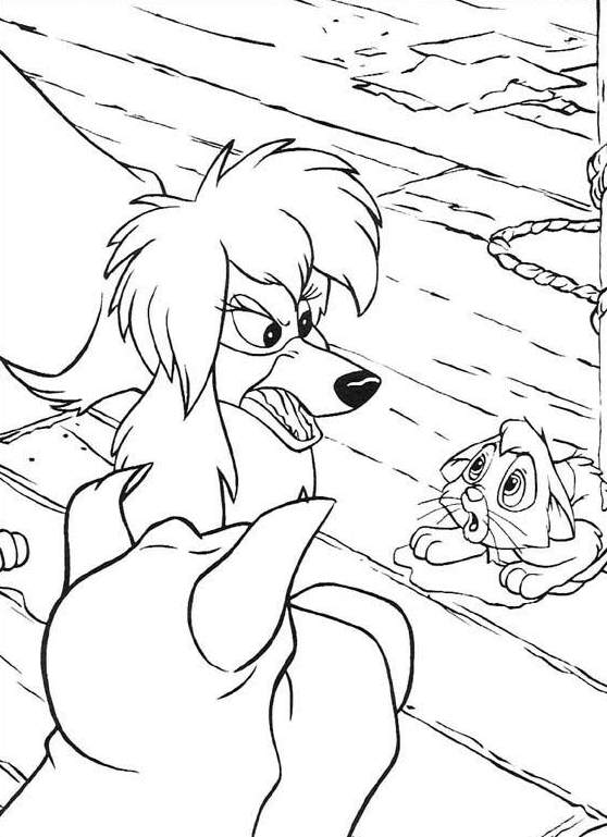 Oliver and Company Coloring Pages TV Film Printable 2020 05671 Coloring4free