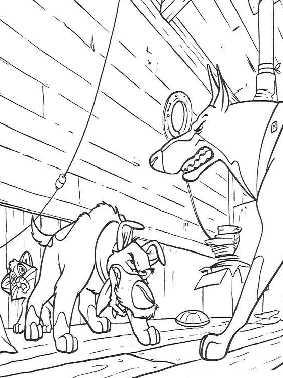 Oliver and Company Coloring Pages TV Film Printable 2020 05681 Coloring4free