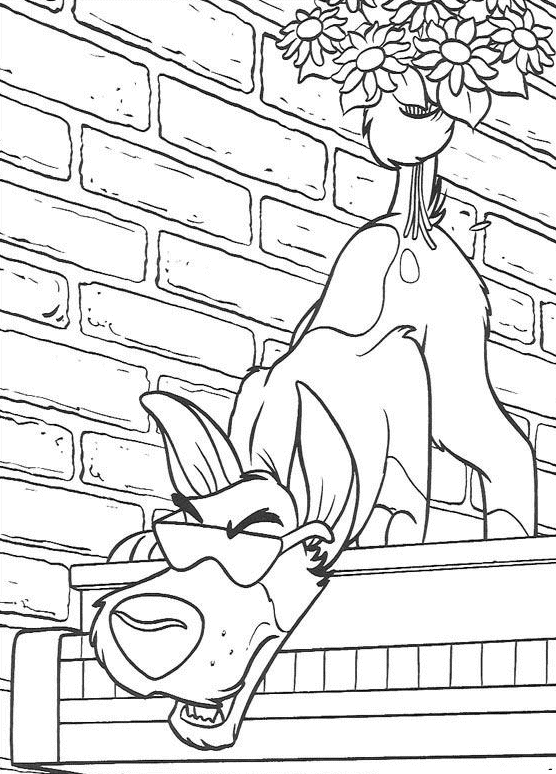 Oliver and Company Coloring Pages TV Film Printable 2020 05685 Coloring4free