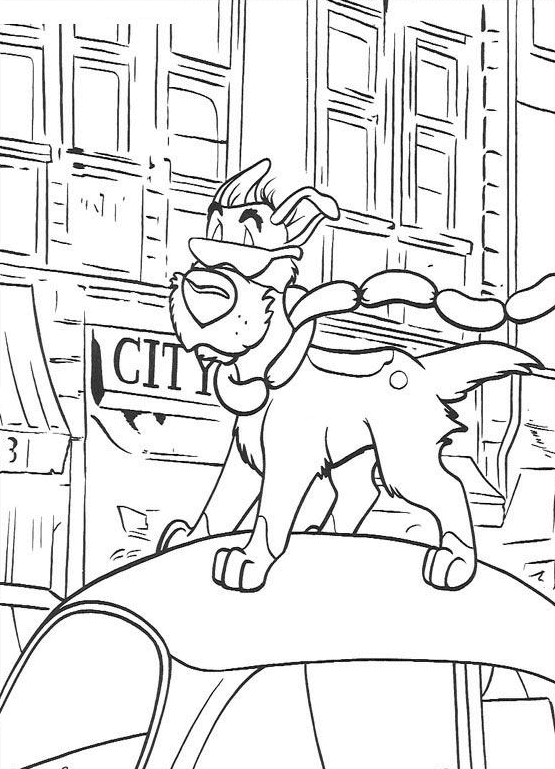 Oliver and Company Coloring Pages TV Film Printable 2020 05686 Coloring4free
