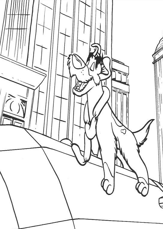 Oliver and Company Coloring Pages TV Film Printable 2020 05688 Coloring4free