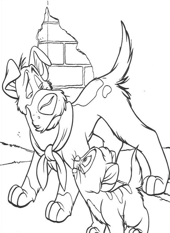 Oliver and Company Coloring Pages TV Film Printable 2020 05693 Coloring4free