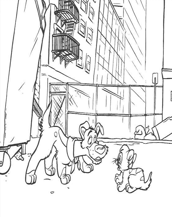 Oliver and Company Coloring Pages TV Film Printable 2020 05696 Coloring4free