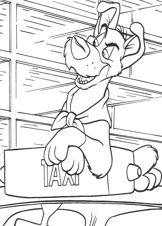 Oliver and Company Coloring Pages TV Film Printable 2020 05697 Coloring4free