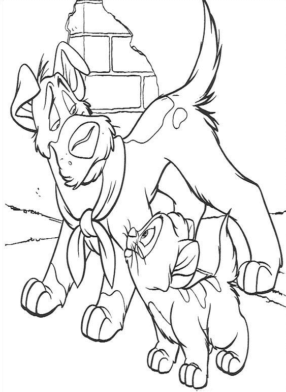 Oliver and Company Coloring Pages TV Film Printable 2020 05700 Coloring4free
