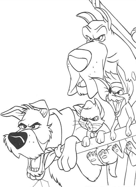 Oliver and Company Coloring Pages TV Film Printable 2020 05701 Coloring4free