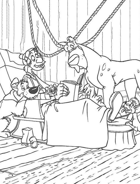 Oliver and Company Coloring Pages TV Film Printable 2020 05706 Coloring4free