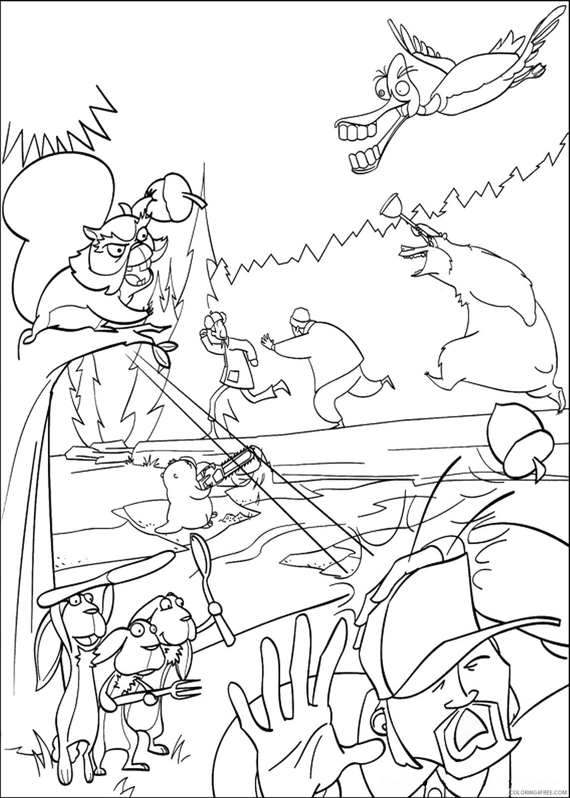 Open Season Coloring Pages TV Film open_season_cl_12 Printable 2020 05744 Coloring4free