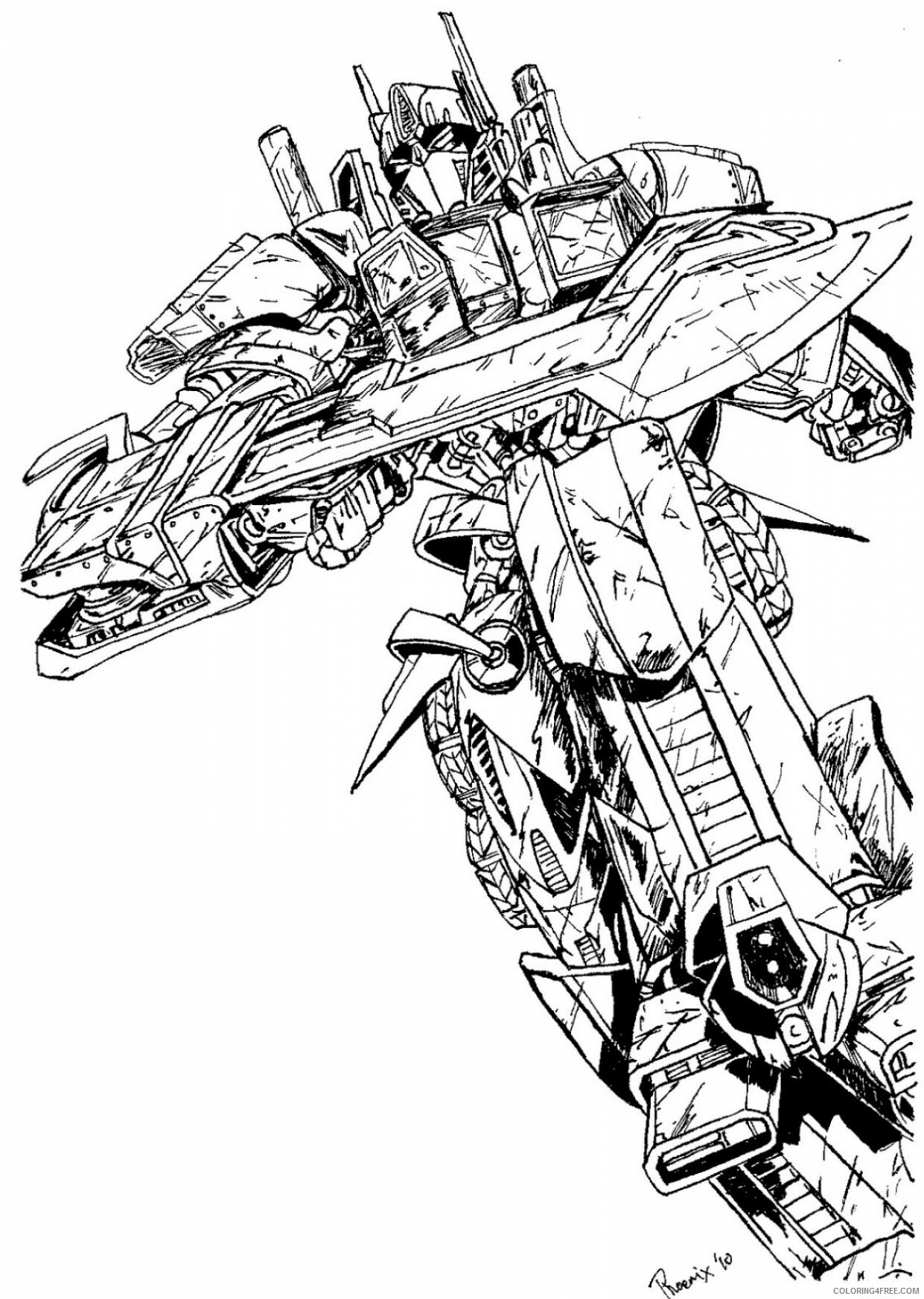 Optimus Prime Coloring Pages TV Film Action Transformers Printable 2020 05781 Coloring4free