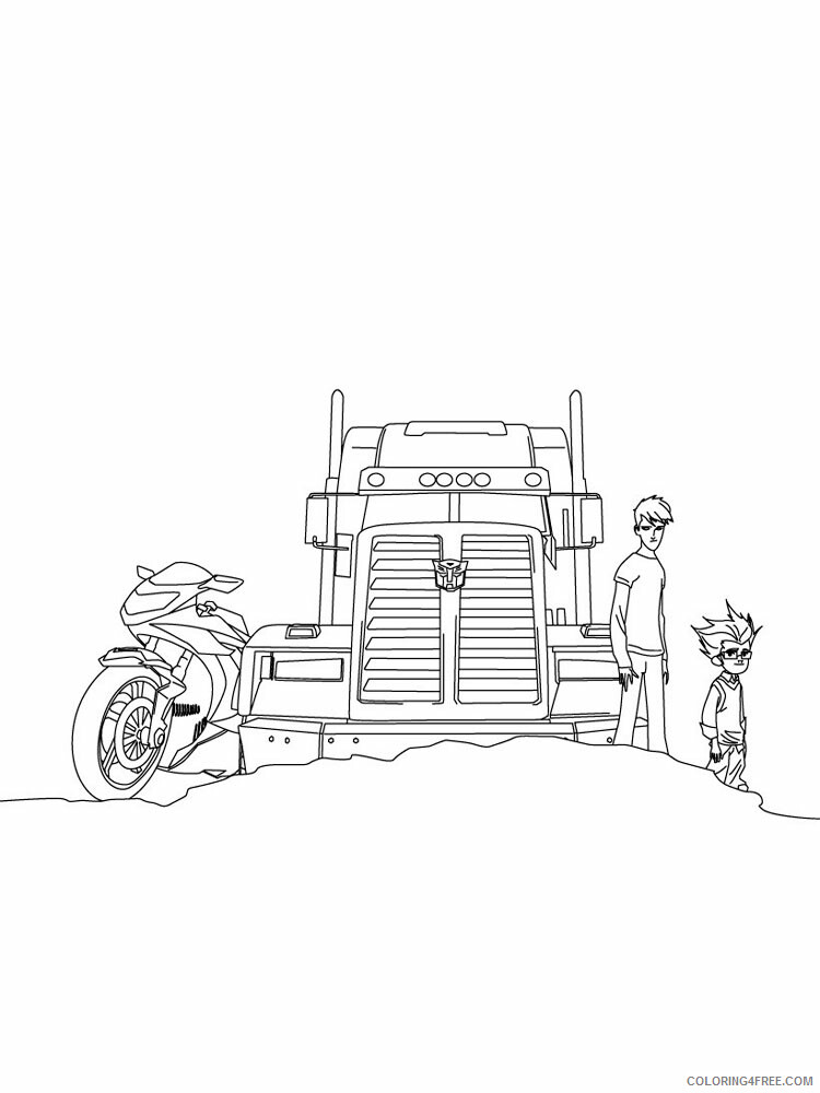 Optimus Prime Coloring Pages TV Film transformers for boys 4 Printable 2020 05817 Coloring4free