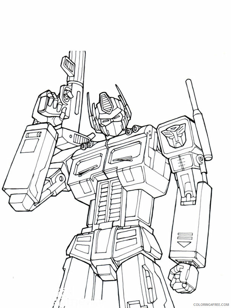 Optimus Prime Coloring Pages TV Film transformers for boys 8 Printable 2020 05821 Coloring4free