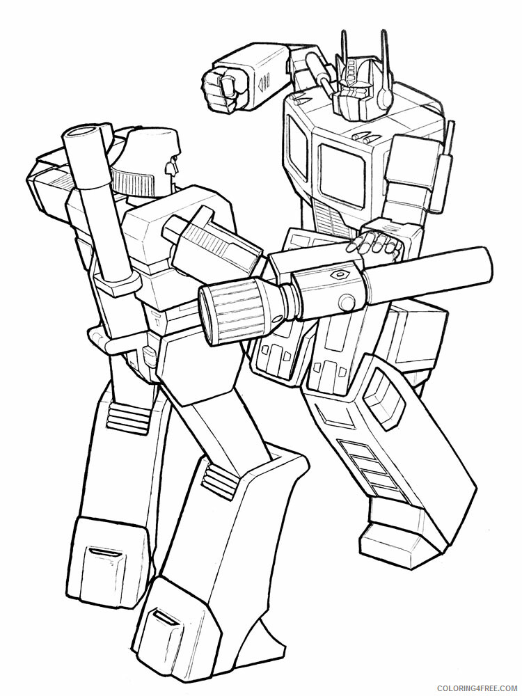 Optimus Prime Coloring Pages TV Film transformers for boys Printable 2020 05805 Coloring4free