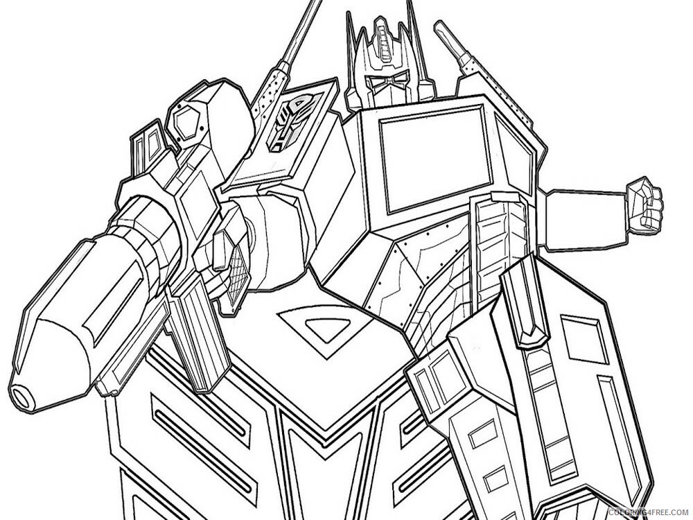 Optimus Prime Coloring Pages TV Film transformers for boys Printable 2020 05807 Coloring4free
