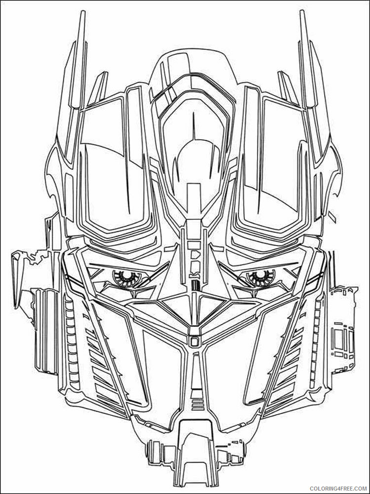 Optimus Prime Coloring Pages TV Film transformers for boys Printable 2020 05811 Coloring4free