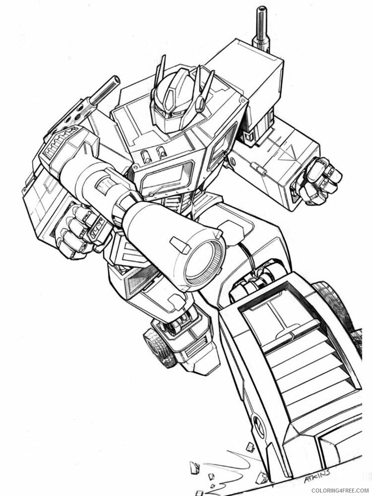 Optimus Prime Coloring Pages TV Film transformers for boys Printable 2020 05812 Coloring4free