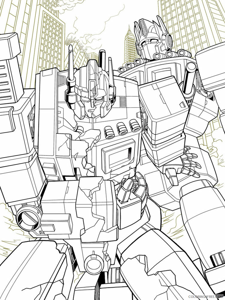Optimus Prime Coloring Pages TV Film transformers for boys Printable 2020 05813 Coloring4free