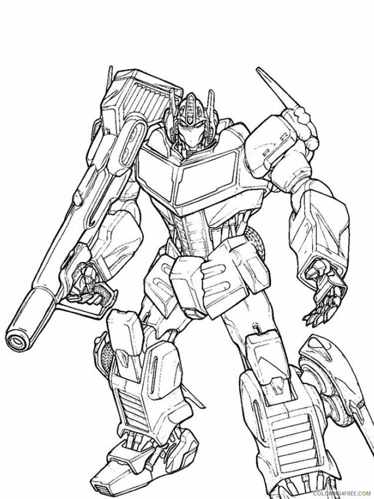 Optimus Prime Coloring Pages TV Film transformers for boys Printable 2020 05815 Coloring4free