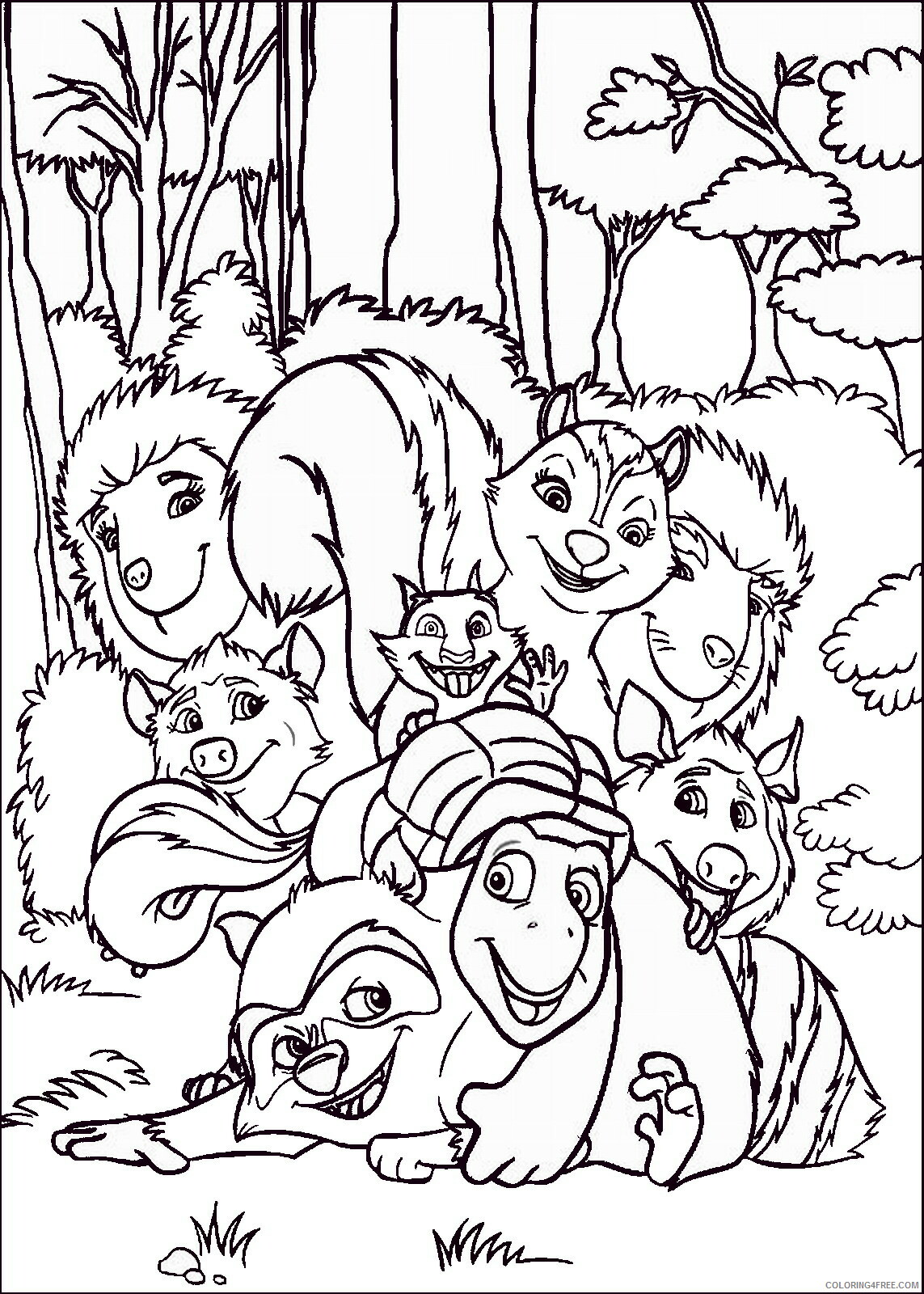 Over the Hedge Coloring Pages TV Film coloring11 Printable 2020 05826 Coloring4free