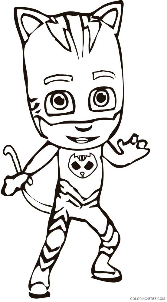 PJ Masks Coloring Pages TV Film Catboy Character PJ Masks Printable 2020 06438 Coloring4free