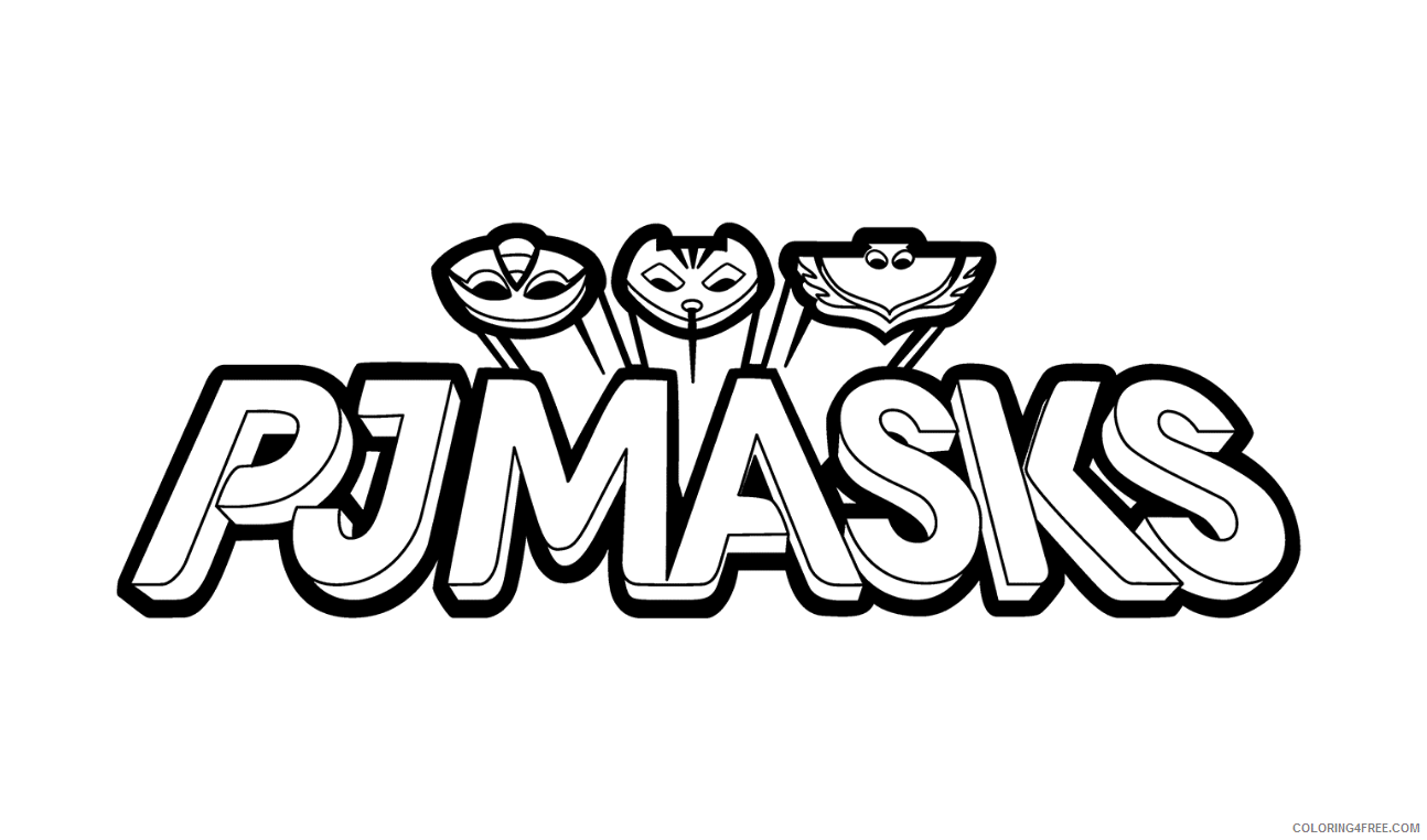 PJ Masks Coloring Pages TV Film PJ Masks Printable 2020 06454 Coloring4free