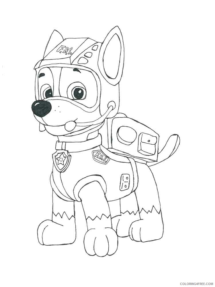 Paw Patrol Coloring Pages TV Film Chase Paw Patrol 1 Printable 2020 05889 Coloring4free