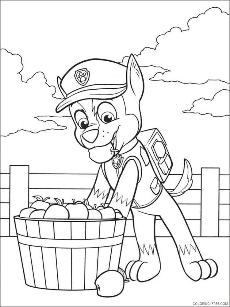 Paw Patrol Coloring Pages TV Film Chase Paw Patrol 3 Printable 2020 05893 Coloring4free