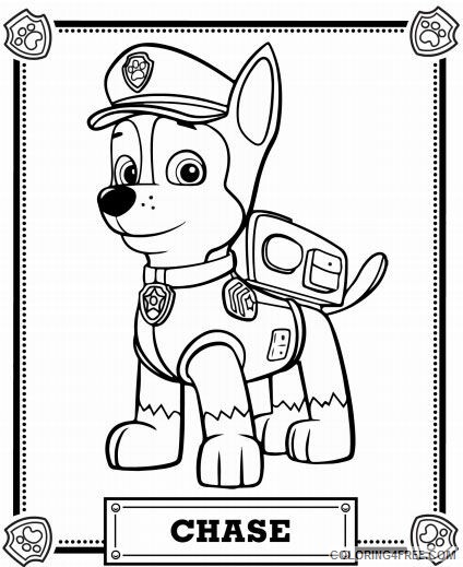 Paw Patrol Coloring Pages TV Film Chase Paw Patrol Printable 2020 05888 Coloring4free
