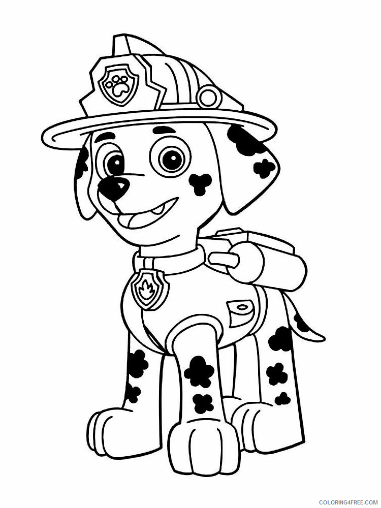 Paw Patrol Coloring Pages TV Film Marshall patrol 2 Printable 2020 05913 Coloring4free - Coloring4Free.com