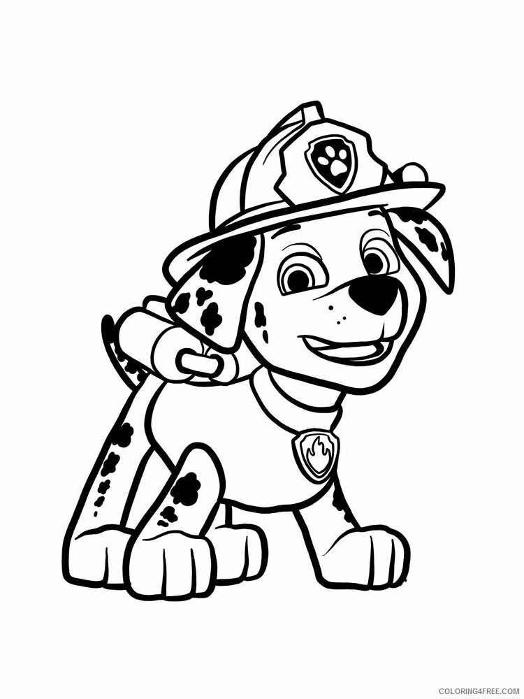 Paw Patrol Coloring Pages TV Film Marshall paw patrol 5 Printable 05916 Coloring4free - Coloring4Free.com