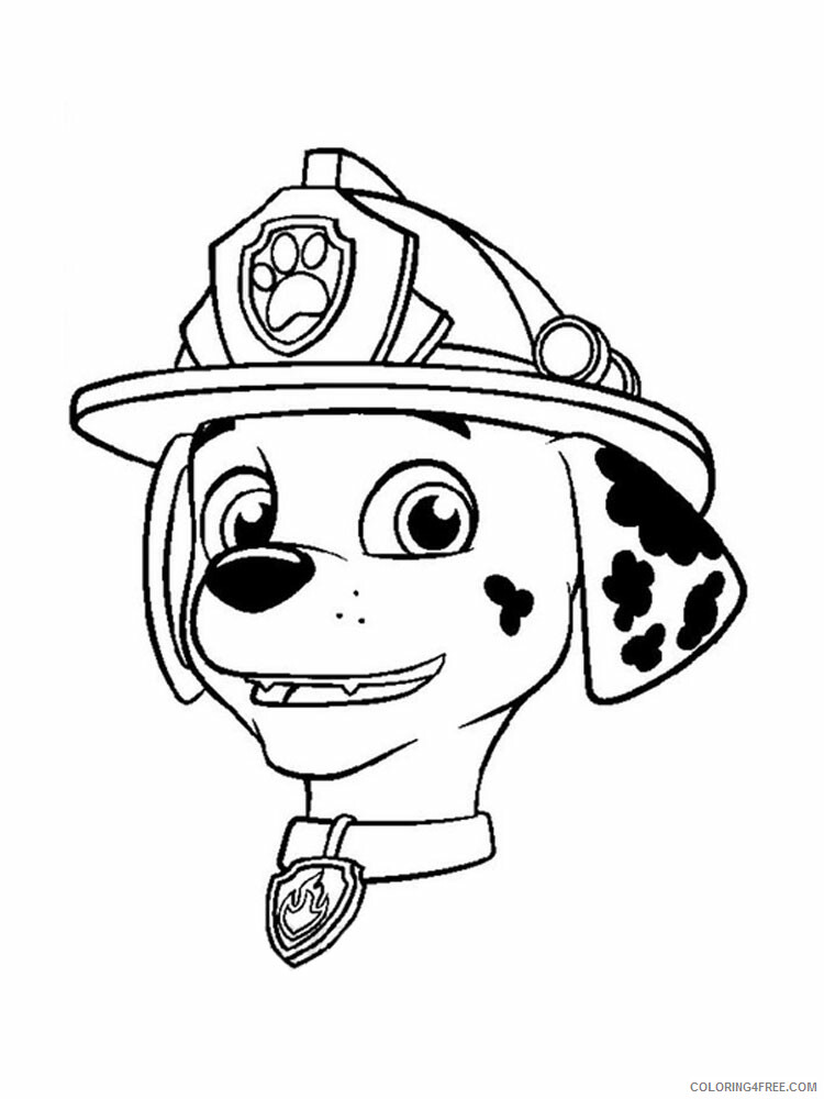 Paw Patrol Coloring Pages Tv Film Marshall Paw Patrol 6 Printable 2020 05917 Coloring4free Coloring4free Com