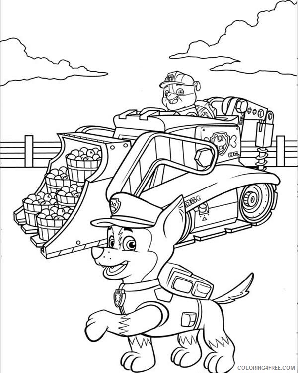 Paw Patrol Coloring Pages TV Film Paw Patrol Sheets Printable 2020 05968 Coloring4free