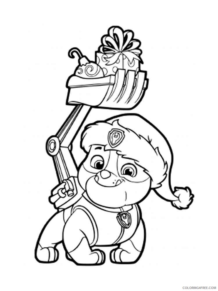Paw Patrol Coloring Pages TV Film Rubble paw patrol 6 Printable 2020 05979 Coloring4free
