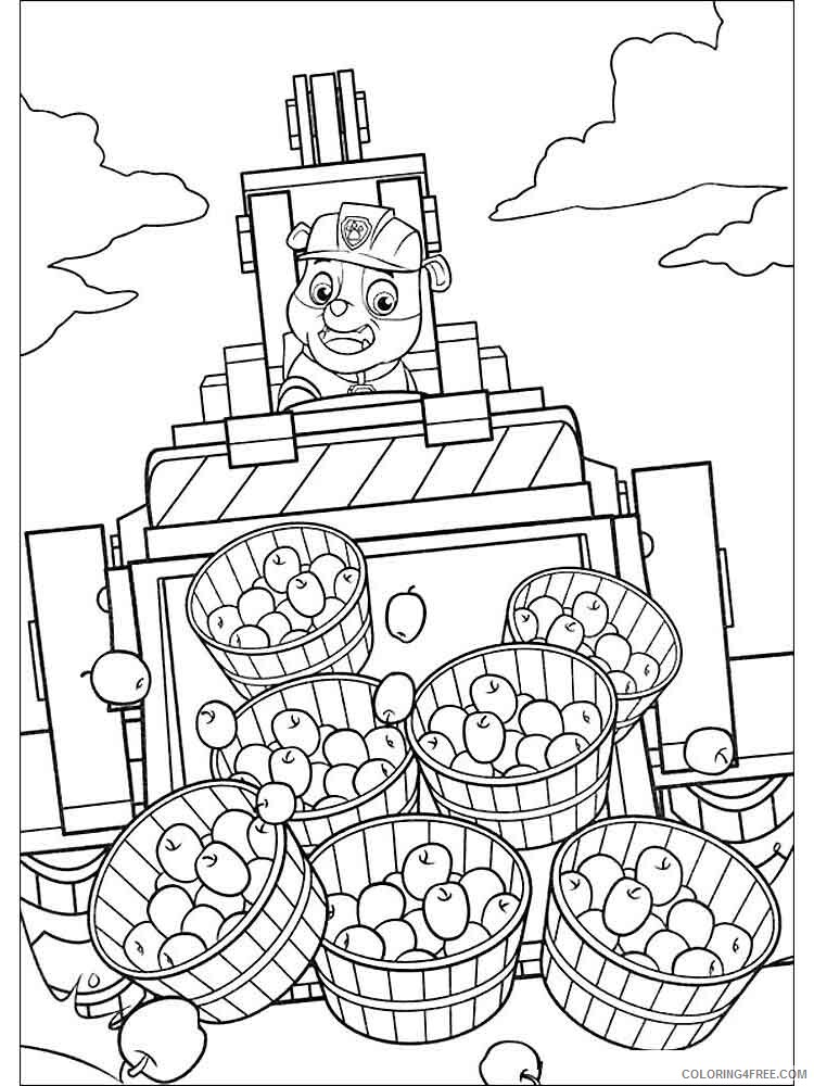 Paw Patrol Coloring Pages TV Film Rubble paw patrol 7 Printable 2020 05980 Coloring4free