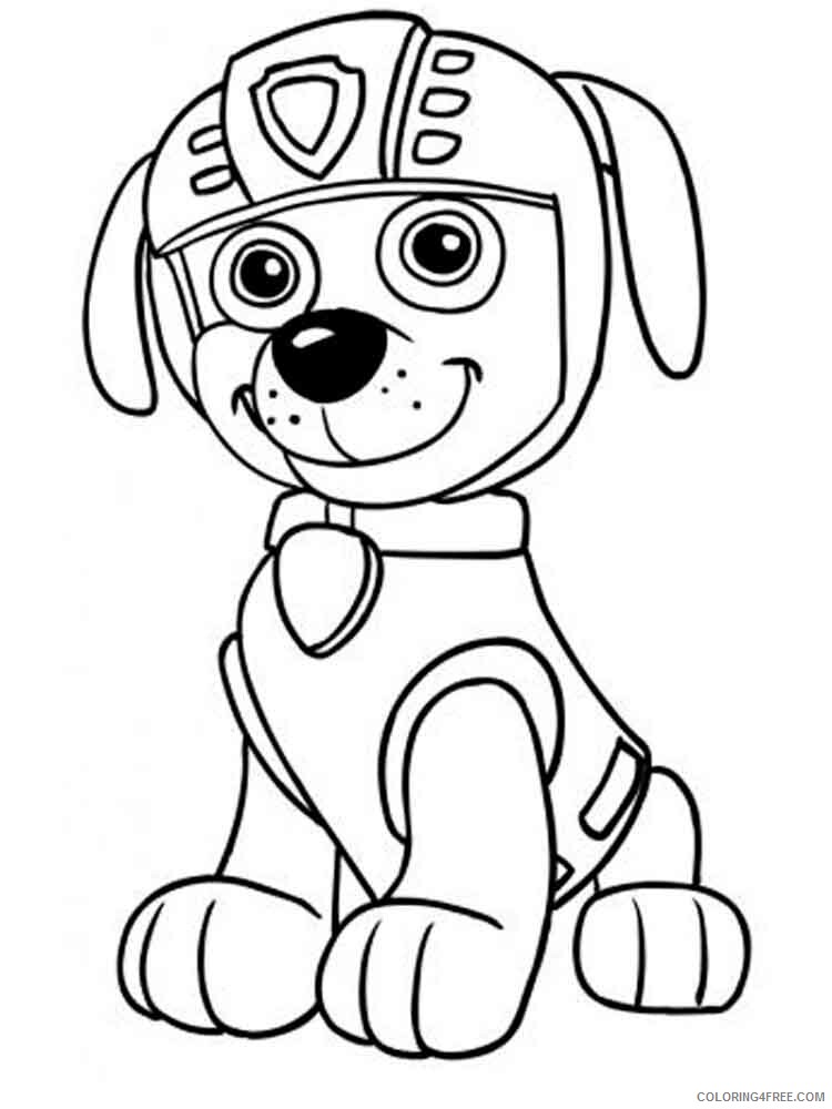 Paw Coloring Pages Film Zuma paw patrol 3 2020 06014 Coloring4free - Coloring4Free.com