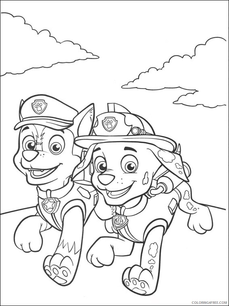 Paw Patrol Coloring Pages TV Film paw patrol 5 Printable 2020 05961 Coloring4free