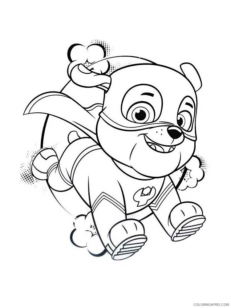 Paw Patrol Mighty Pups Coloring Pages TV Film Mighty pups 11 Printable 2020 06023 Coloring4free
