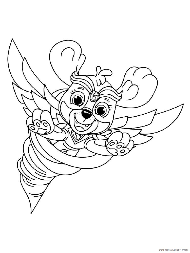 Paw Patrol Mighty Pups Coloring Pages TV Film Mighty pups 12 Printable 2020 06024 Coloring4free