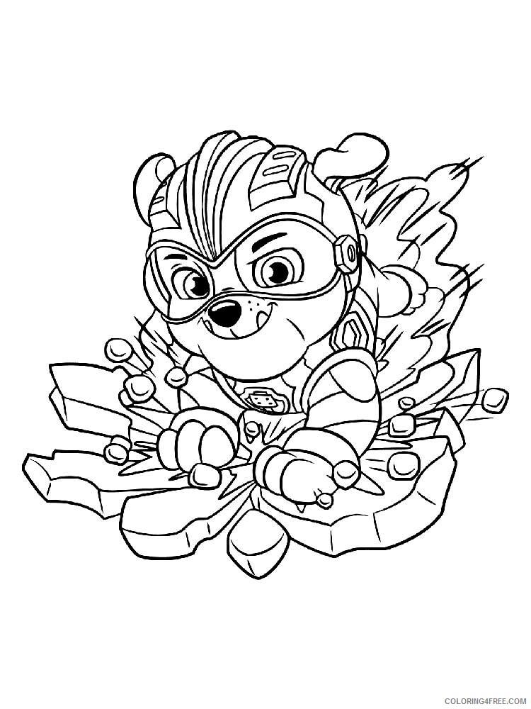 Paw Patrol Mighty Pups Coloring Pages TV Film Mighty pups 14 Printable 2020 06026 Coloring4free
