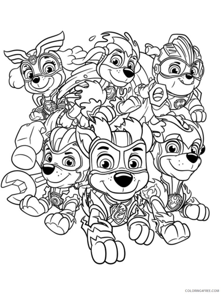 Paw Patrol Mighty Pups Coloring Pages TV Film Mighty pups 16 Printable 2020 06028 Coloring4free