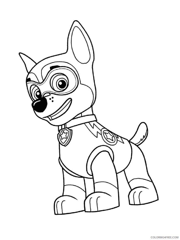 Paw Patrol Mighty Pups Coloring Pages TV Film Mighty pups 18 Printable 2020 06030 Coloring4free