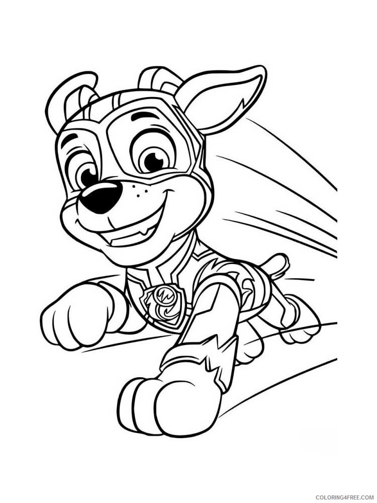 Paw Patrol Mighty Pups Coloring Pages TV Film Mighty pups 19 Printable 2020 06031 Coloring4free