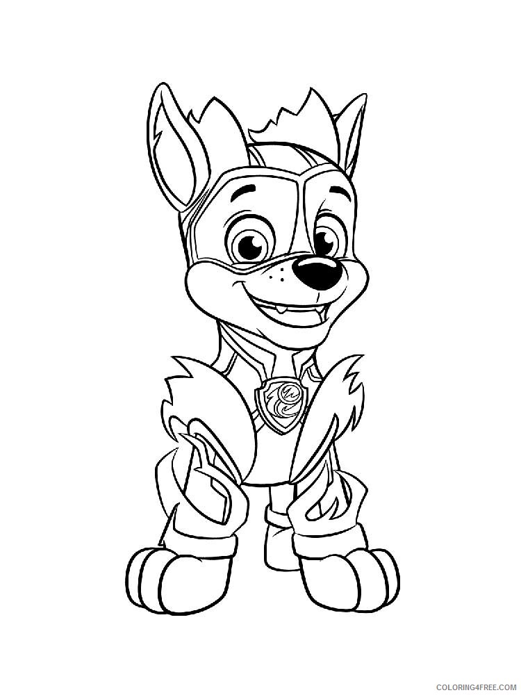 Paw Patrol Mighty Pups Coloring Pages TV Film Mighty pups 2 Printable 2020 06032 Coloring4free
