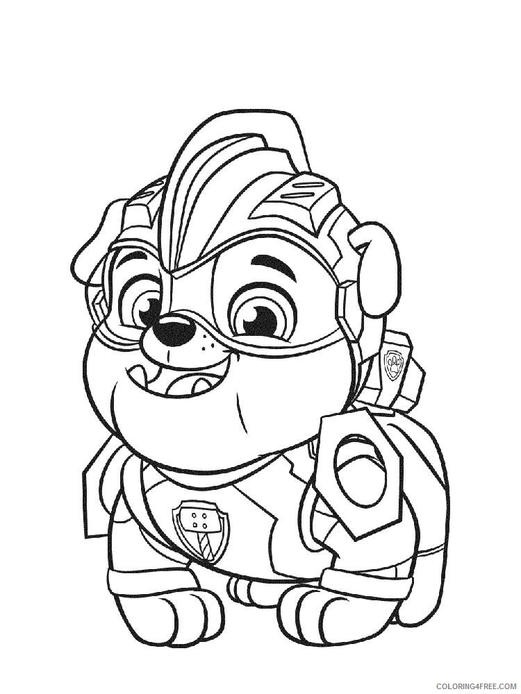 Paw Patrol Mighty Pups Coloring Pages TV Film Mighty pups 3 Printable 2020 06036 Coloring4free