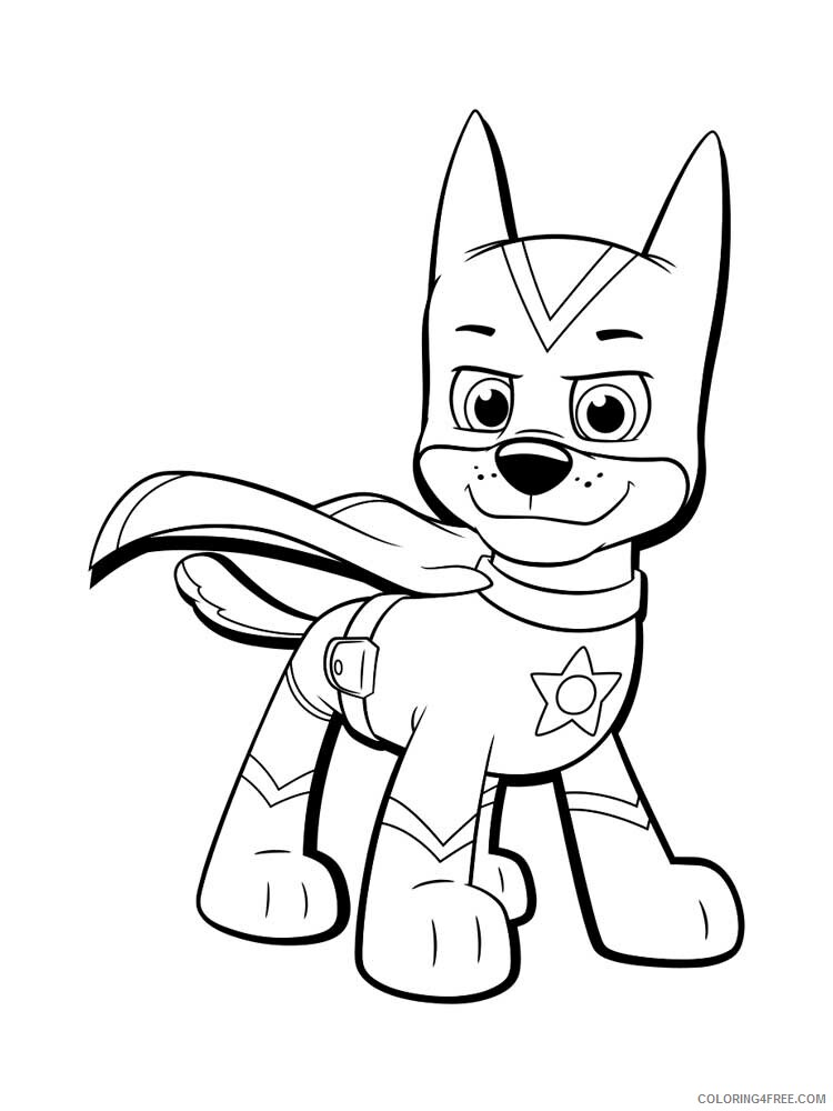 Paw Patrol Mighty Pups Coloring Pages TV Film Mighty pups 8 Printable 2020 06041 Coloring4free